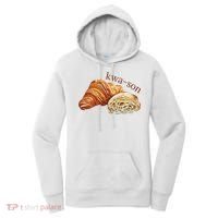 French Accents Croissant Lover Kwa Son Cute Funny Cotton Polyeste Women's Hoodie thumb 0