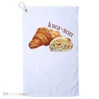 French Accents Croissant Lover Kwa Son Cute Funny Cotton Polyeste Golf Towel thumb 0