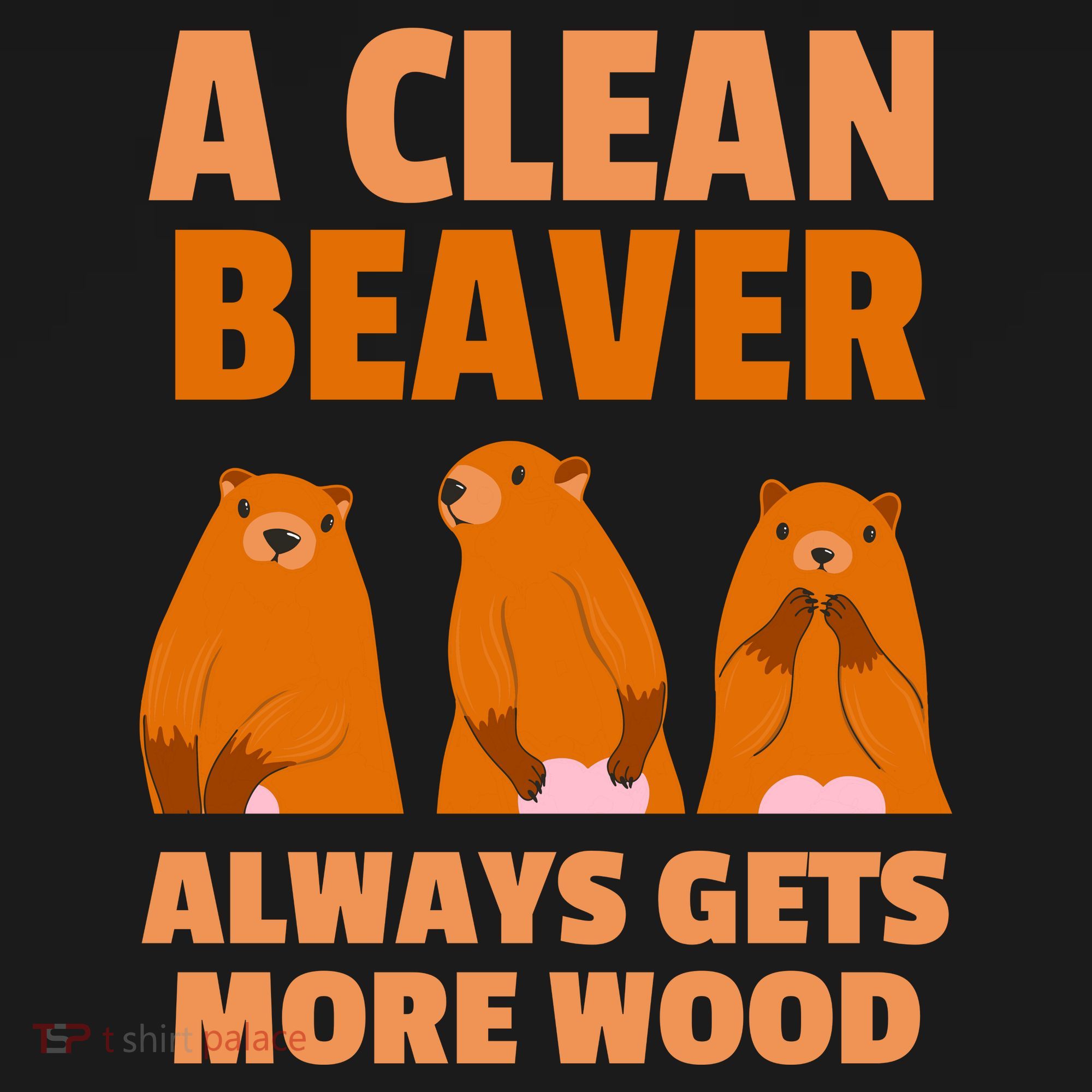 Funny A Clean Beaver Always Gets More Wood Joke Sarcastic Women's Hoodie