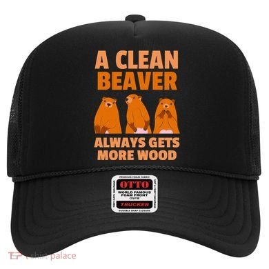 Funny A Clean Beaver Always Gets More Wood Joke Sarcastic Hat