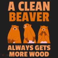 Funny A Clean Beaver Always Gets More Wood Joke Sarcastic Hat thumb 2