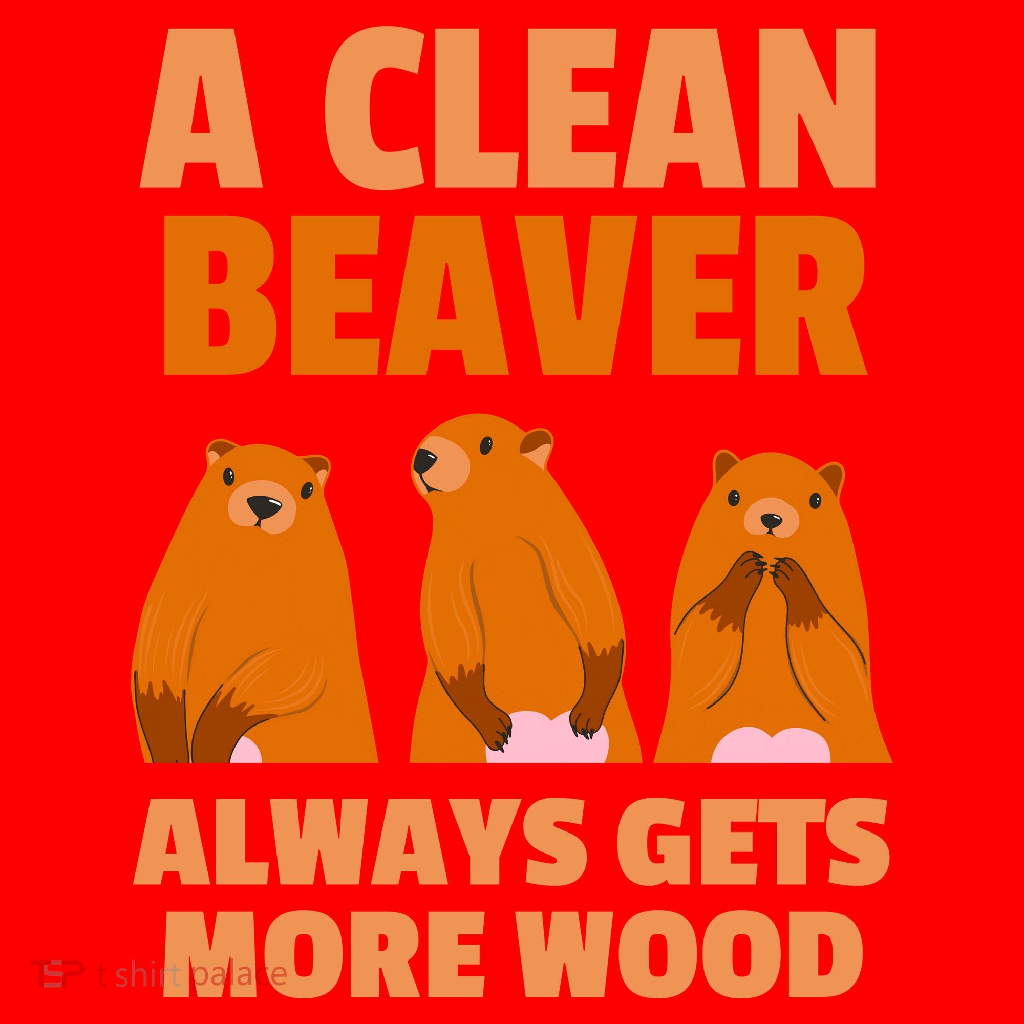 Funny A Clean Beaver Always Gets More Wood Joke Sarcastic Santa Hat