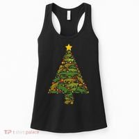Funny Alligator Christmas Tree Crocodile Xmas Women's Tank Top thumb 0