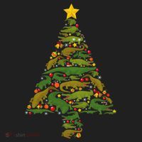 Funny Alligator Christmas Tree Crocodile Xmas Hat thumb 2