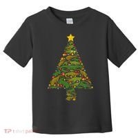 Funny Alligator Christmas Tree Crocodile Xmas Toddler T-Shirt thumb 0