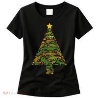 Funny Alligator Christmas Tree Crocodile Xmas Women's T-Shirt thumb 0