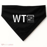 Fun And Cool Wtf With F Chord Gift USA-Made Doggie Bandana thumb 0