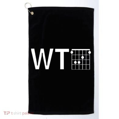 Fun And Cool Wtf With F Chord Gift Golf Towel