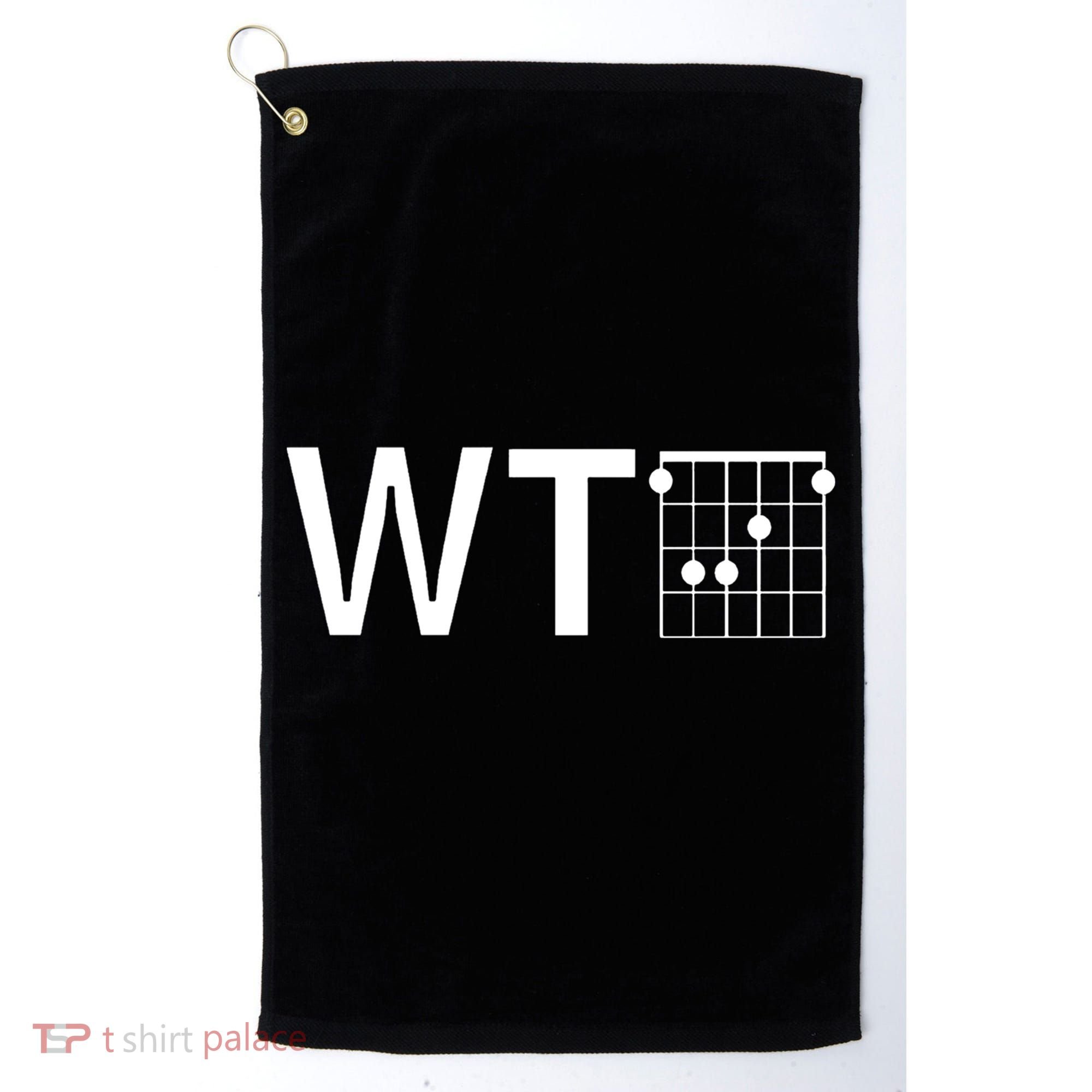 Fun And Cool Wtf With F Chord Gift Golf Towel