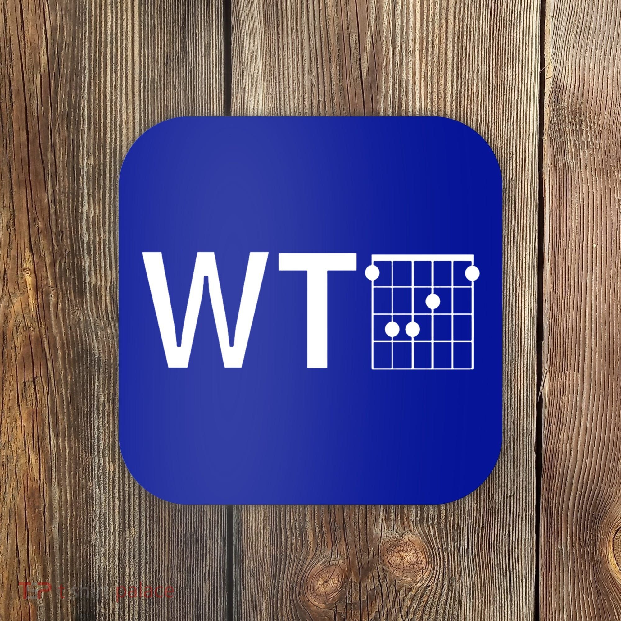 Fun And Cool Wtf With F Chord Gift Coaster