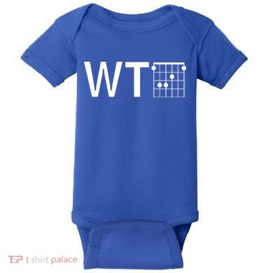 Fun And Cool Wtf With F Chord Gift Baby Bodysuit