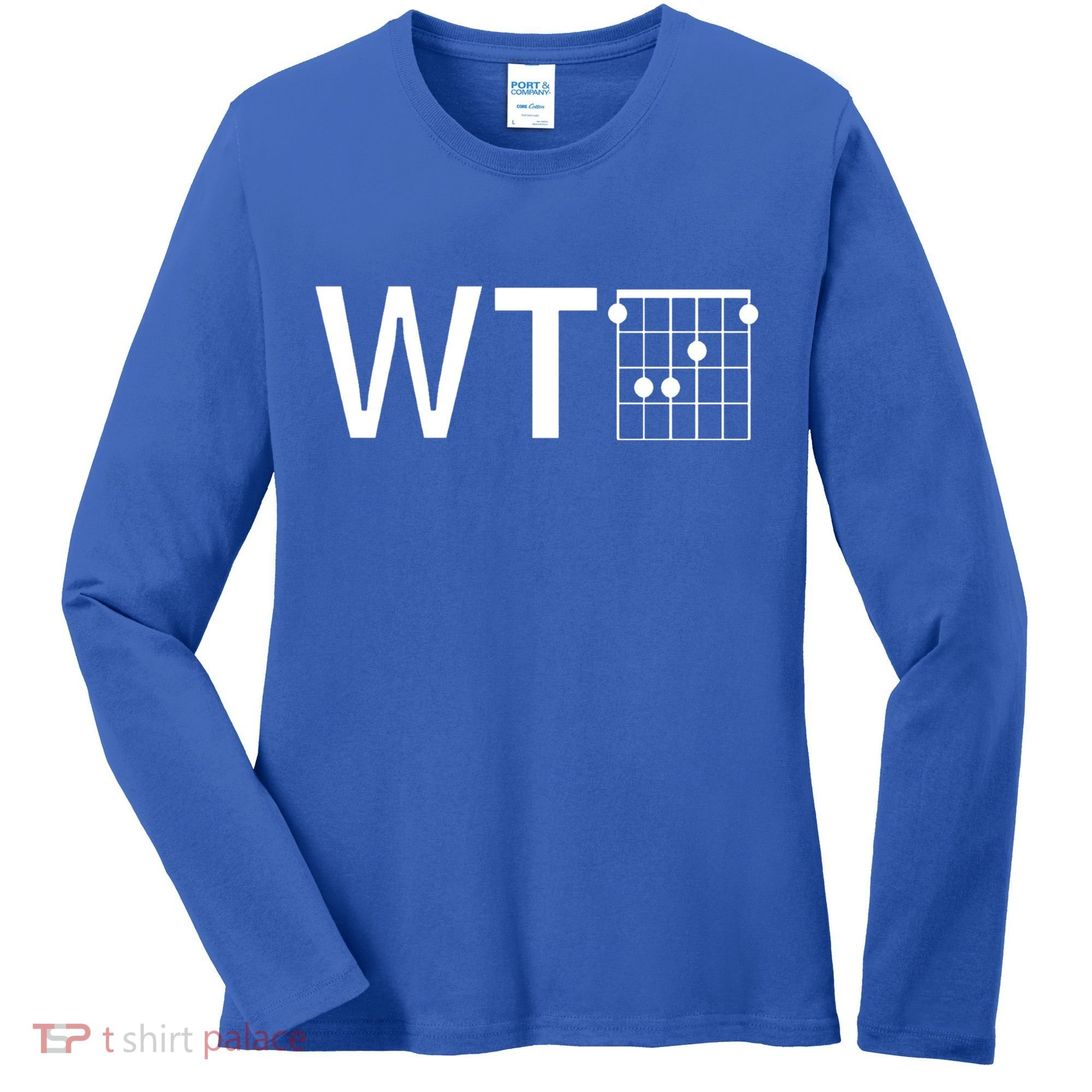Fun And Cool Wtf With F Chord Gift Women's Long Sleeve Shirt