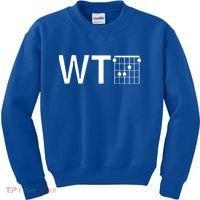 Fun And Cool Wtf With F Chord Gift Kids Sweatshirt thumb 0