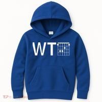Fun And Cool Wtf With F Chord Gift Kids Hoodie thumb 0