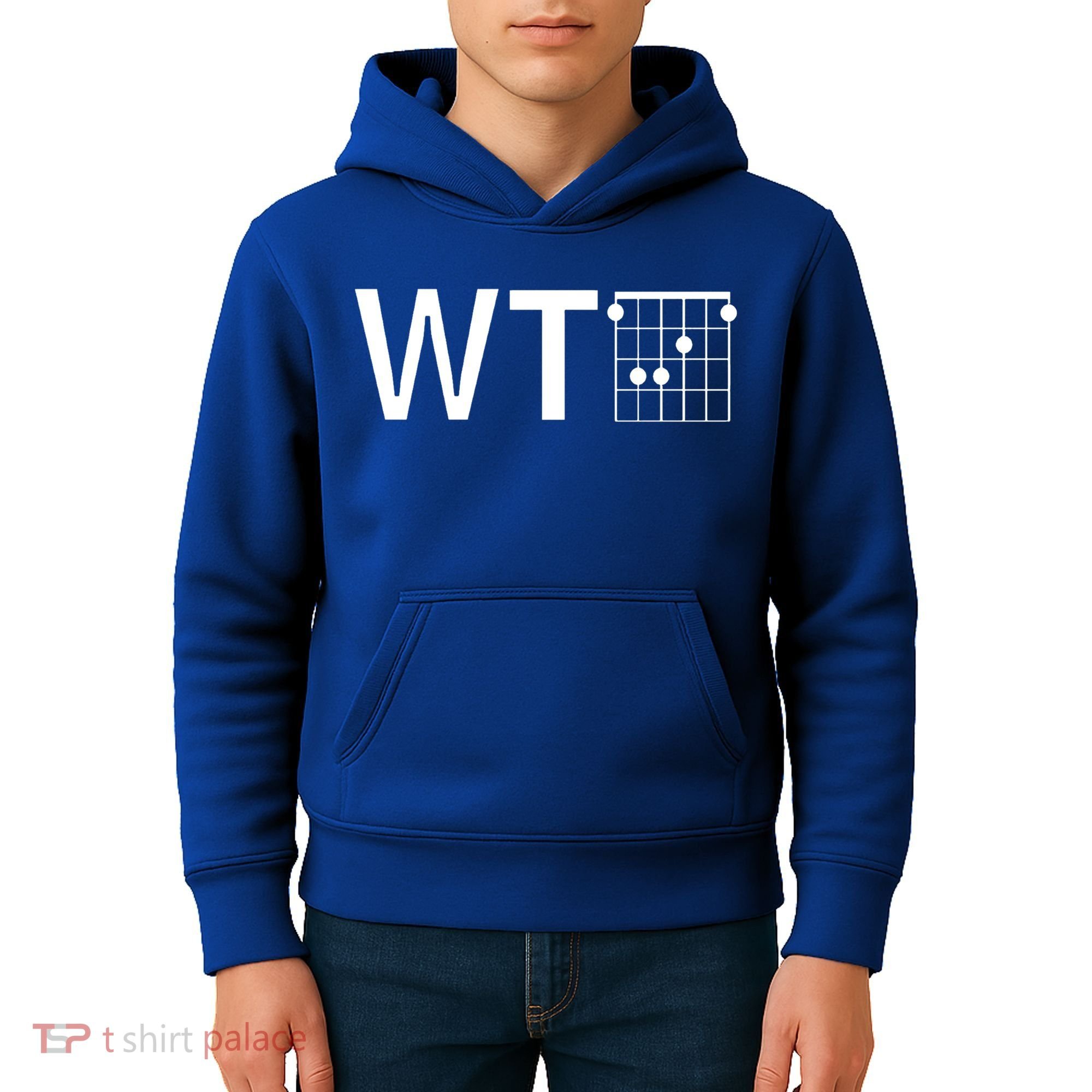 Fun And Cool Wtf With F Chord Gift Kids Hoodie