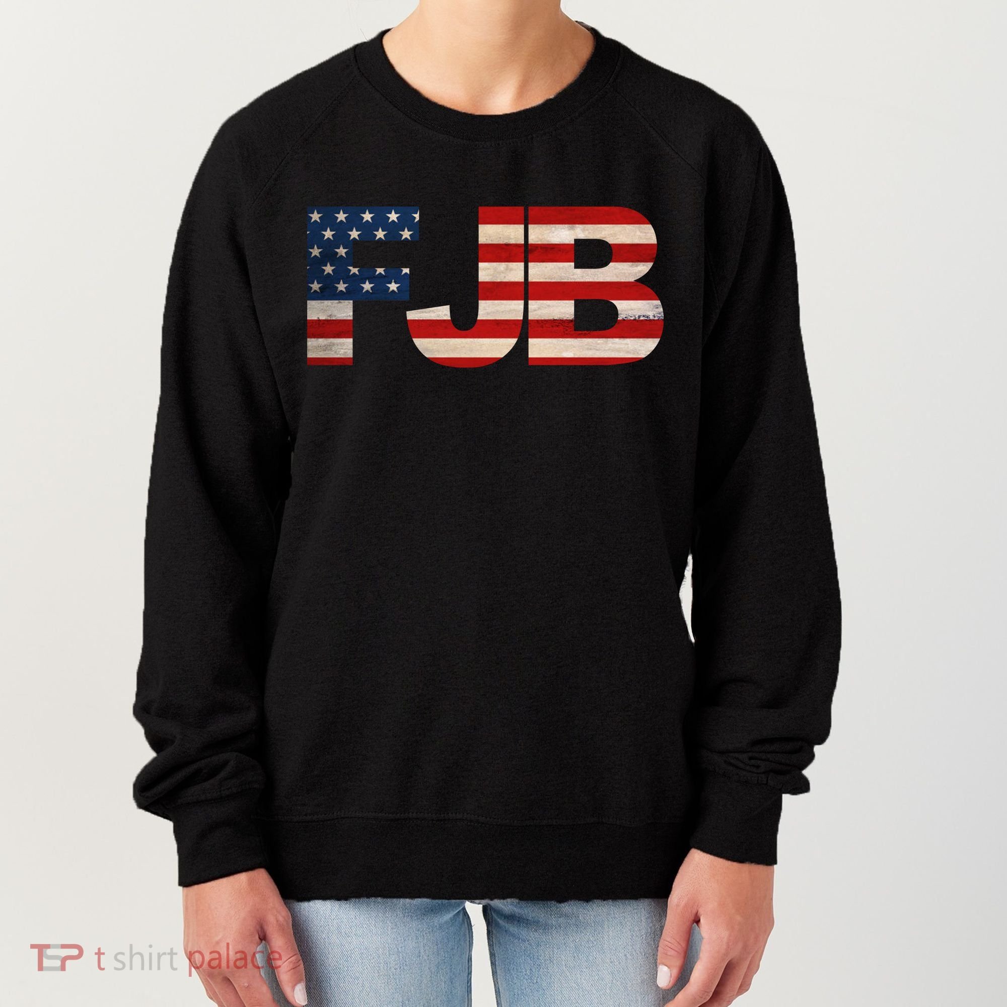 FJB American Camo Logo F*ck Joe Biden Women's Sweatshirt