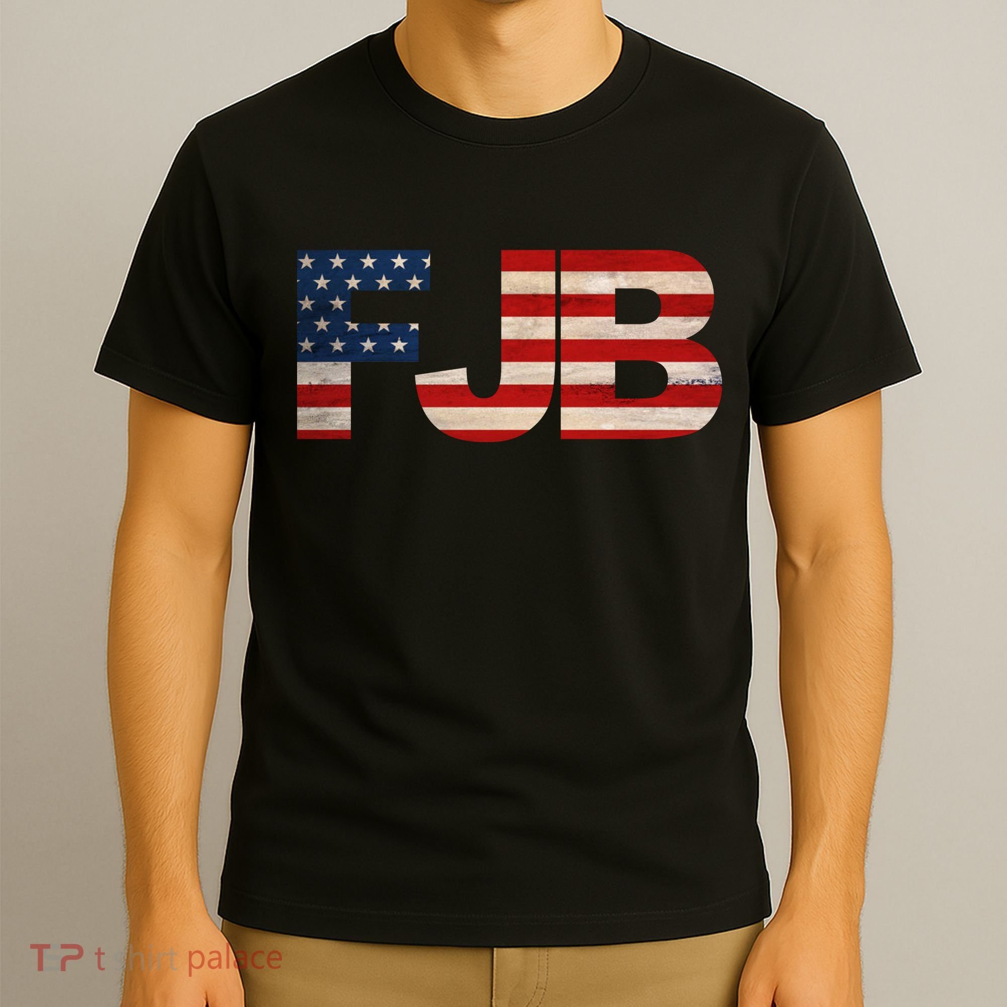 FJB American Camo Logo F*ck Joe Biden T-Shirt