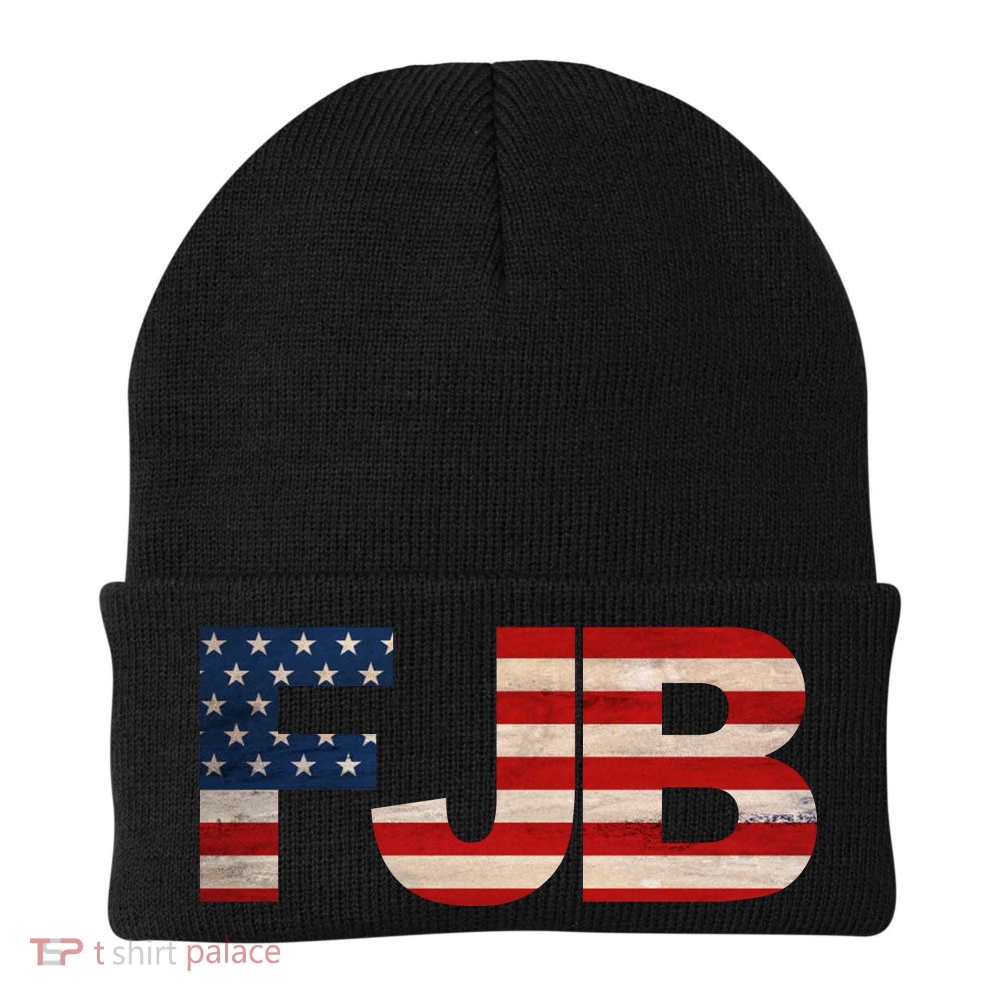 FJB American Camo Logo F*ck Joe Biden Beanie