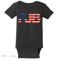 FJB American Camo Logo F*ck Joe Biden Baby Bodysuit thumb 0