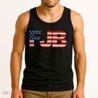 FJB American Camo Logo F*ck Joe Biden Tank Top thumb 3