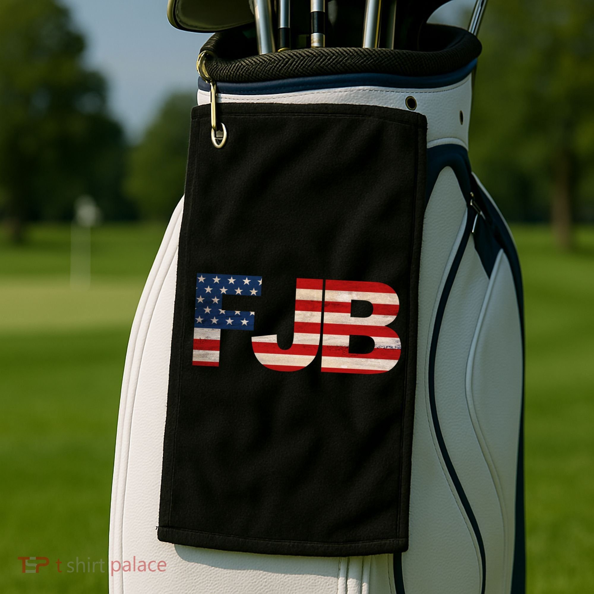 FJB American Camo Logo F*ck Joe Biden Golf Towel