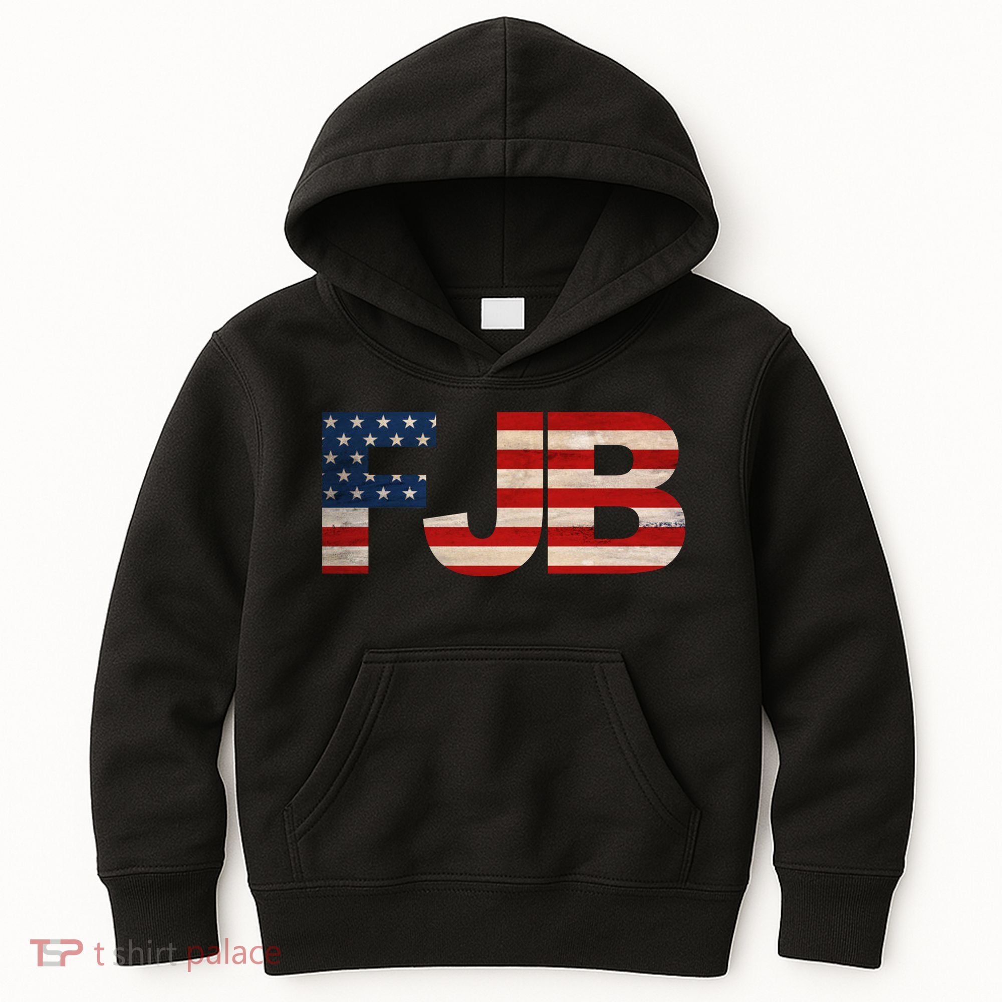FJB American Camo Logo F*ck Joe Biden Kids Hoodie