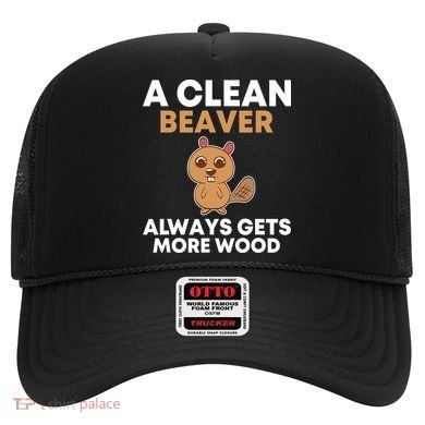 Funny A Clean Beaver Always Gets More Wood Joke Sarcastic Hat