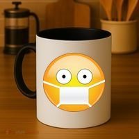 Face Medical Mask Emoji Coffee Mug thumb 4