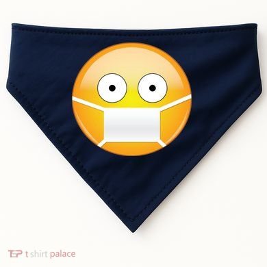 Face Medical Mask Emoji USA-Made Doggie Bandana