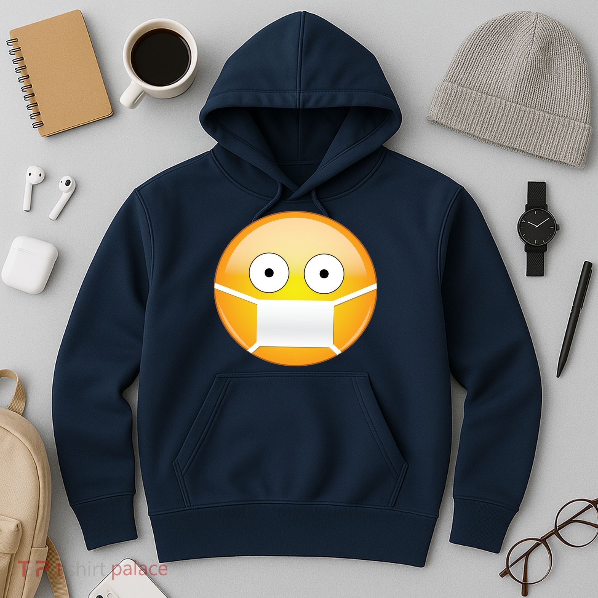 Face Medical Mask Emoji Hoodie