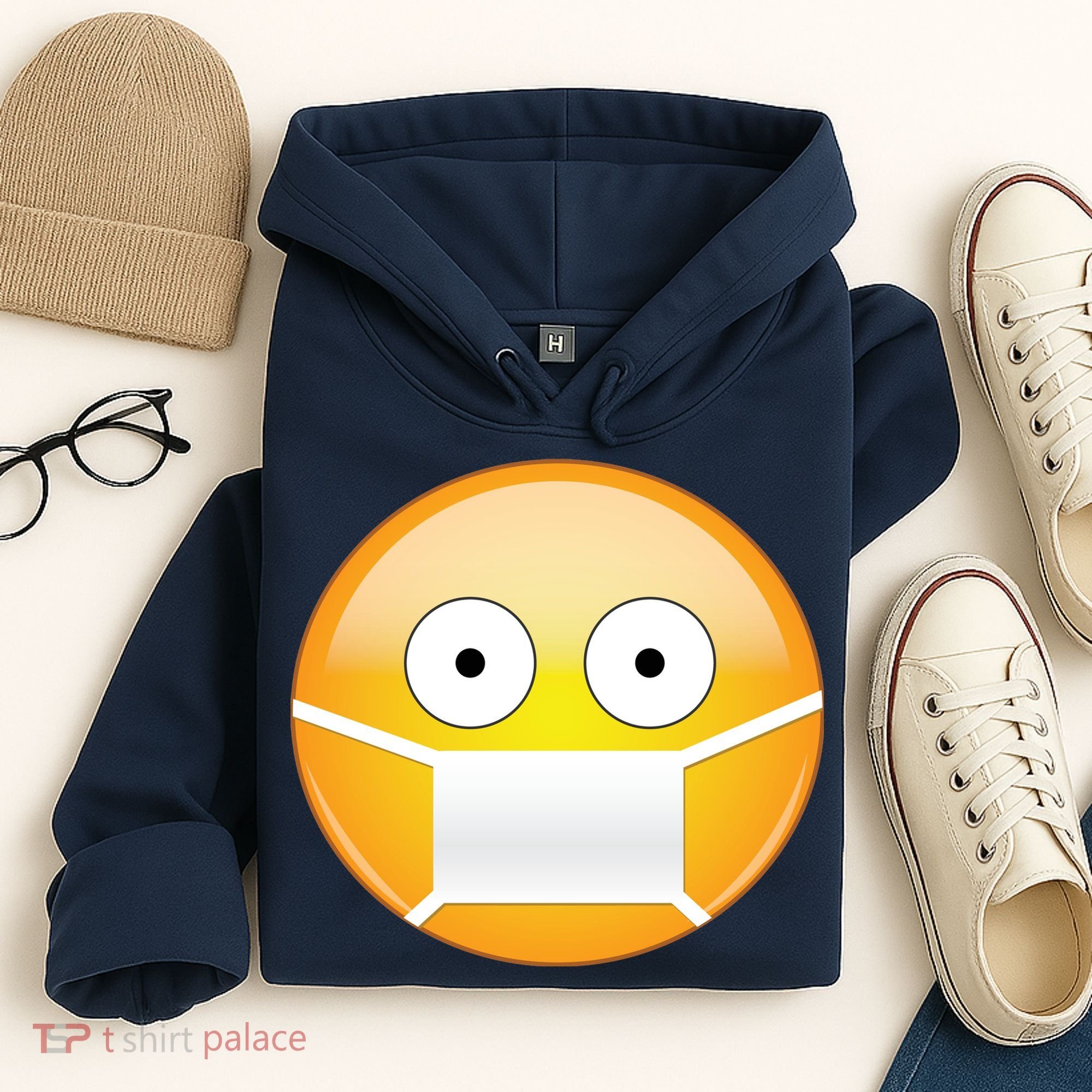 Face Medical Mask Emoji Hoodie