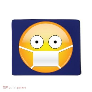 Face Medical Mask Emoji Mousepad