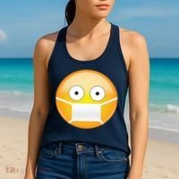 Face Medical Mask Emoji Women's Tank Top thumb 2