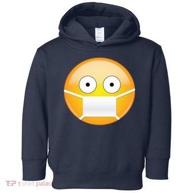 Face Medical Mask Emoji Toddler Hoodie