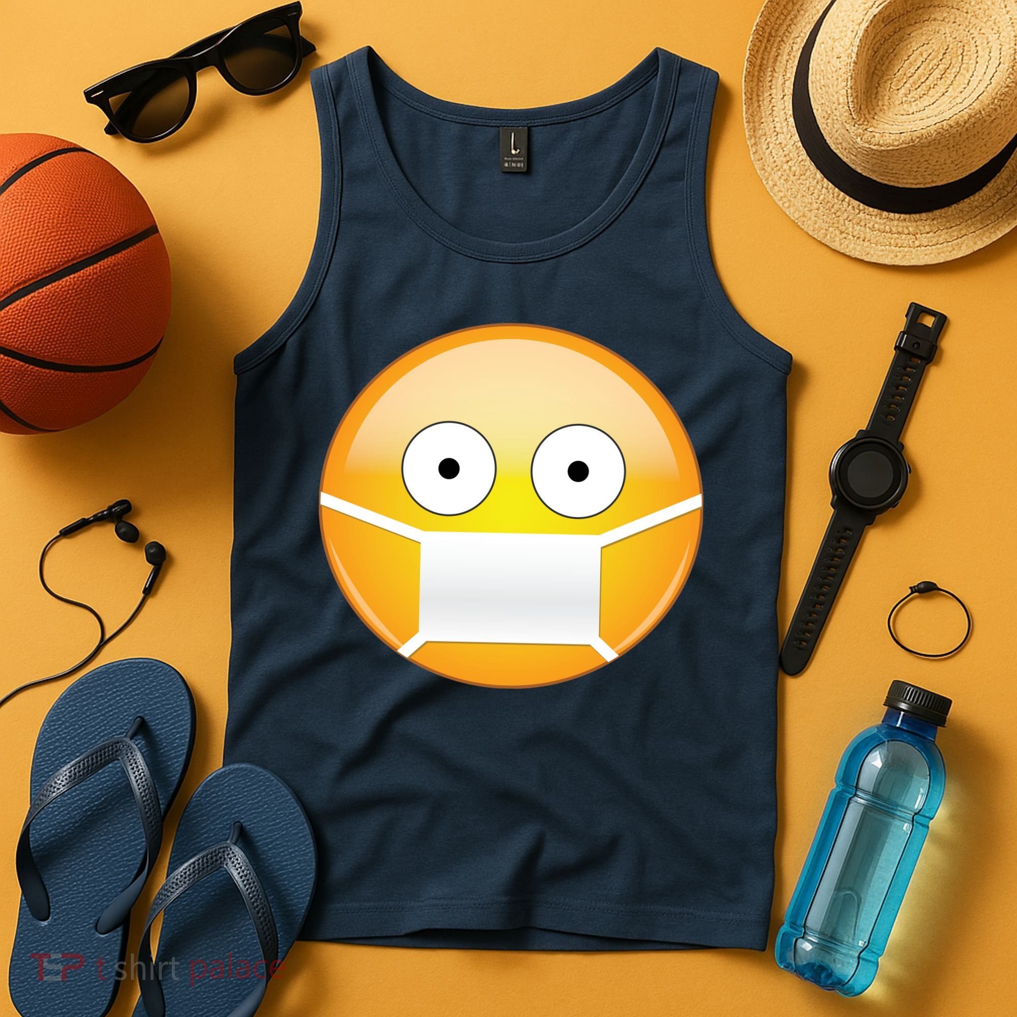 Face Medical Mask Emoji Tank Top