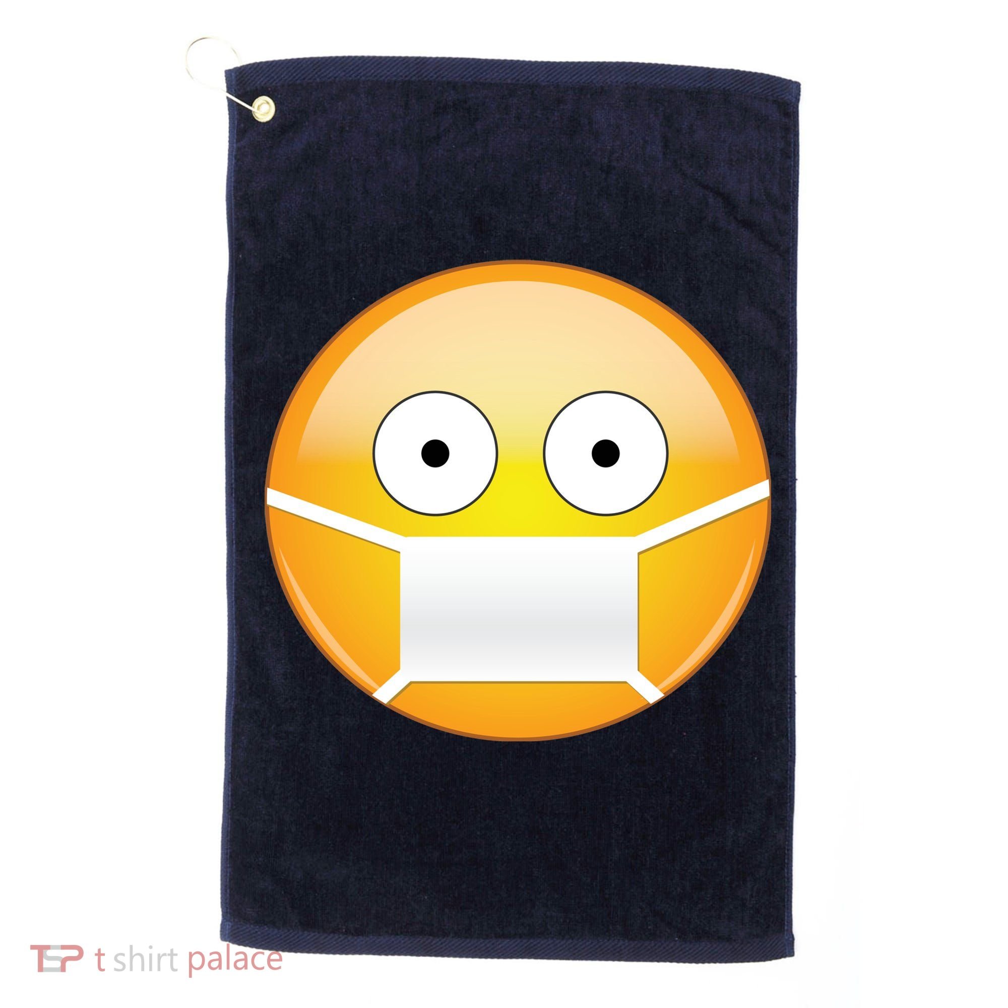 Face Medical Mask Emoji Golf Towel