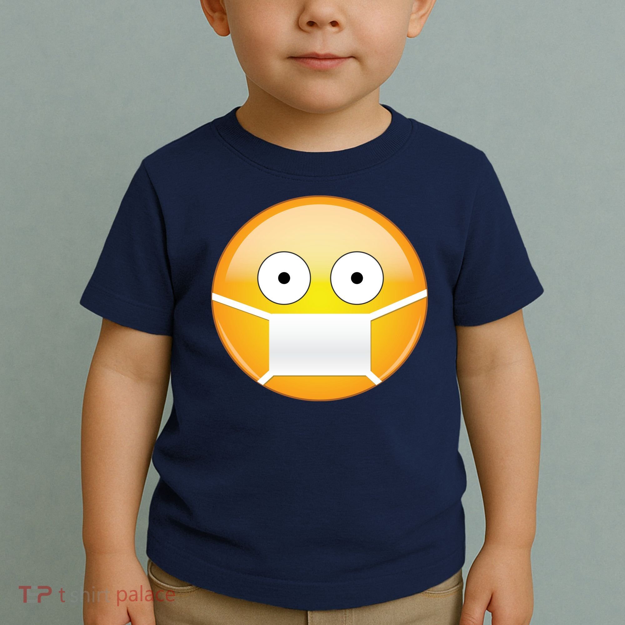Face Medical Mask Emoji Toddler T-Shirt