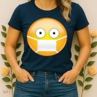 Face Medical Mask Emoji Women's T-Shirt thumb 2