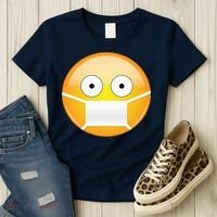 Face Medical Mask Emoji Women's T-Shirt thumb 3