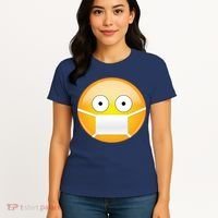Face Medical Mask Emoji Women's T-Shirt thumb 4