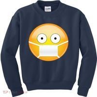 Face Medical Mask Emoji Kids Sweatshirt thumb 0