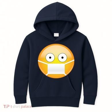 Face Medical Mask Emoji Kids Hoodie