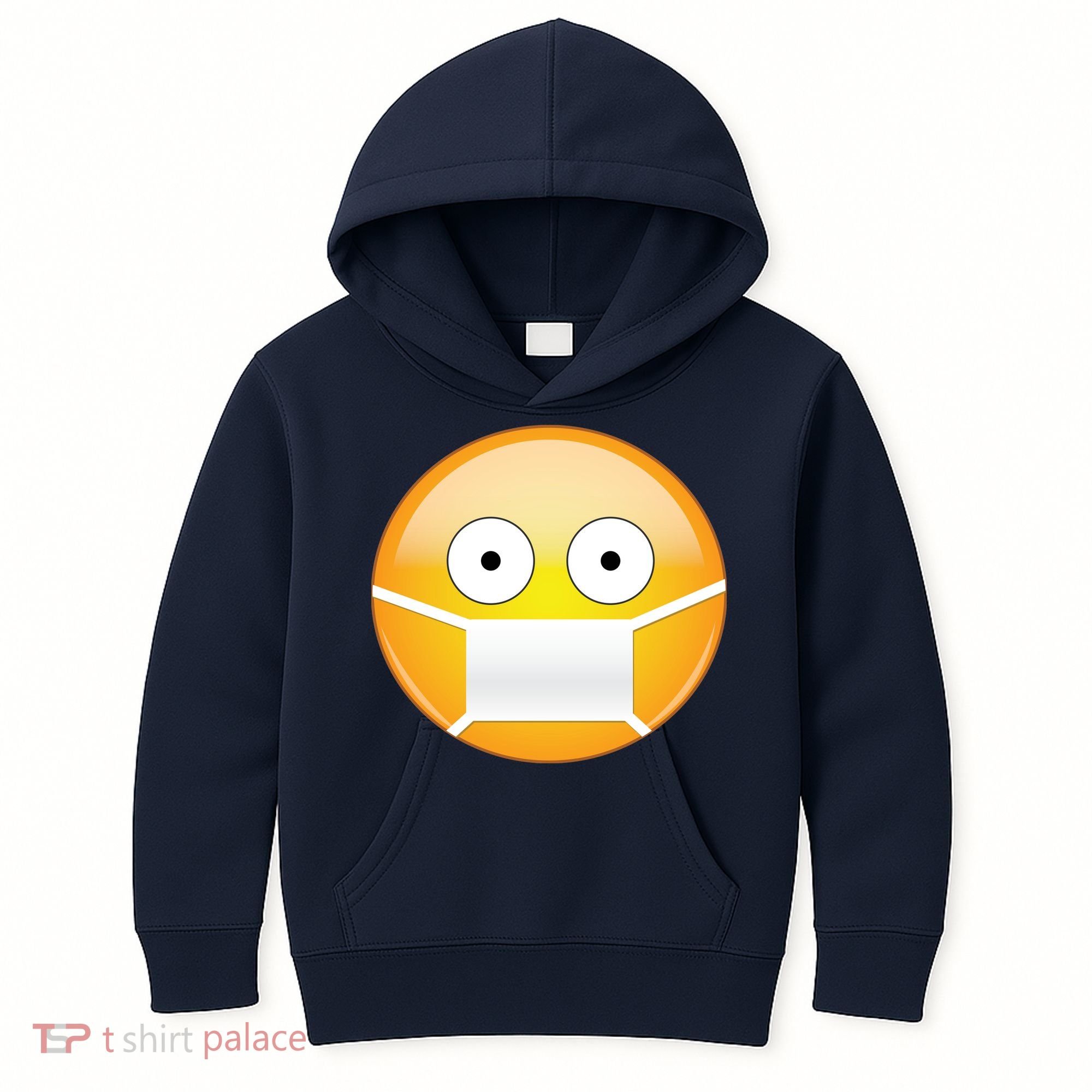 Face Medical Mask Emoji Kids Hoodie