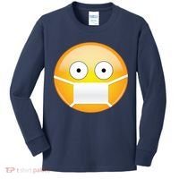 Face Medical Mask Emoji Kids Long Sleeve Shirt thumb 0