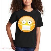 Face Medical Mask Emoji Kids T-Shirt thumb 2