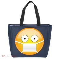 Face Medical Mask Emoji Tote Bag thumb 0