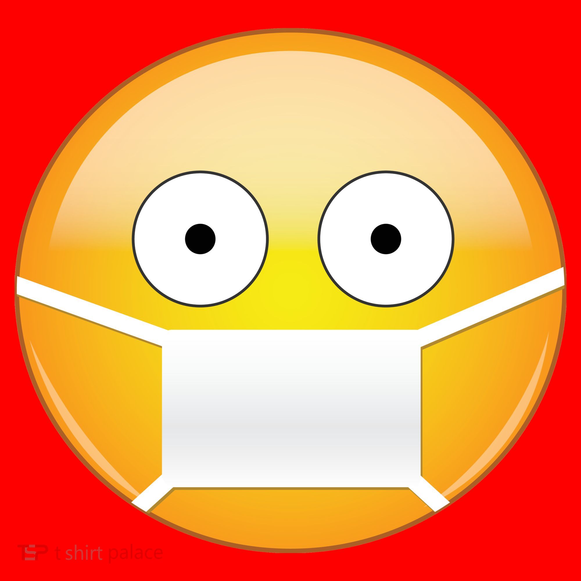 Face Medical Mask Emoji Santa Hat