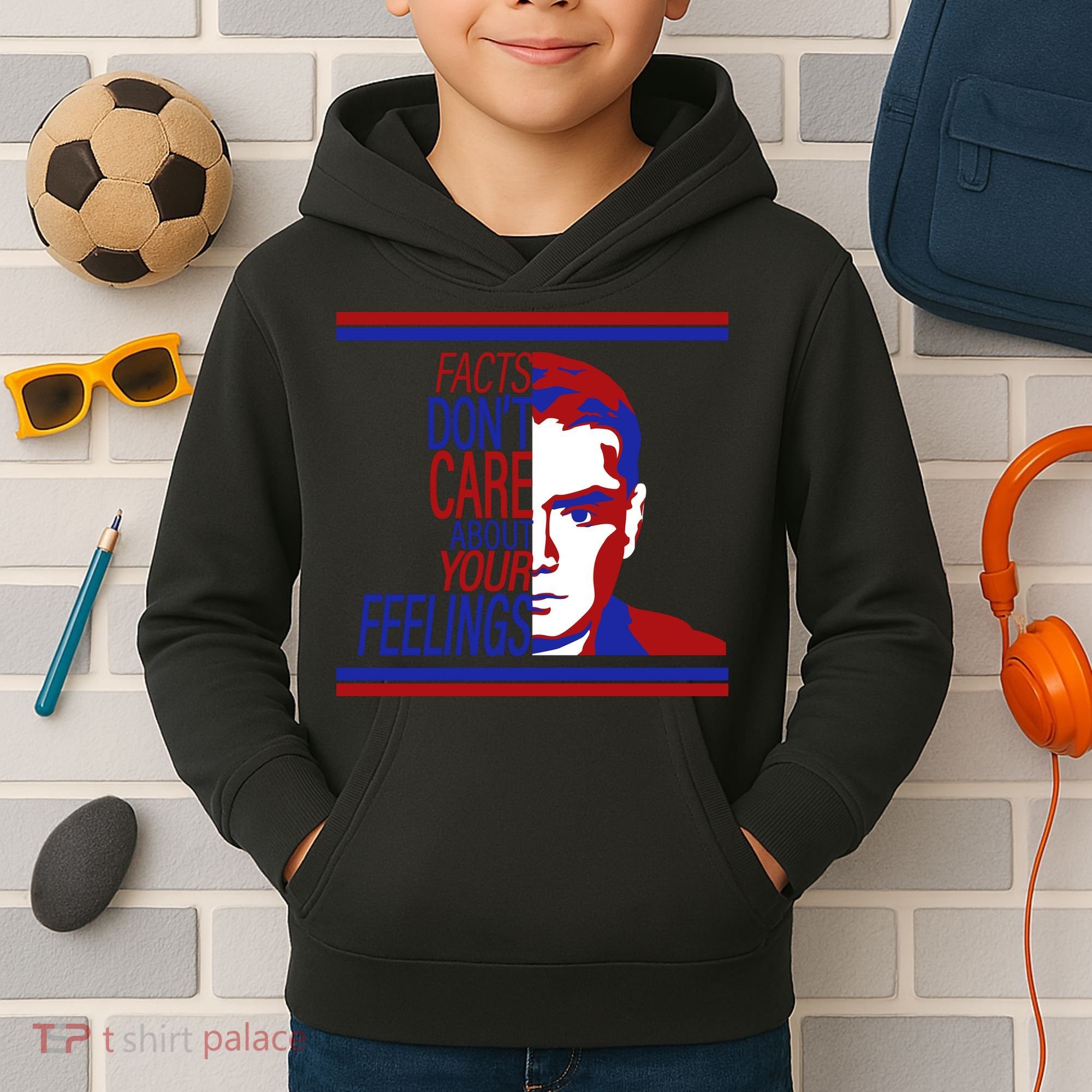 Face The Facts Kids Hoodie