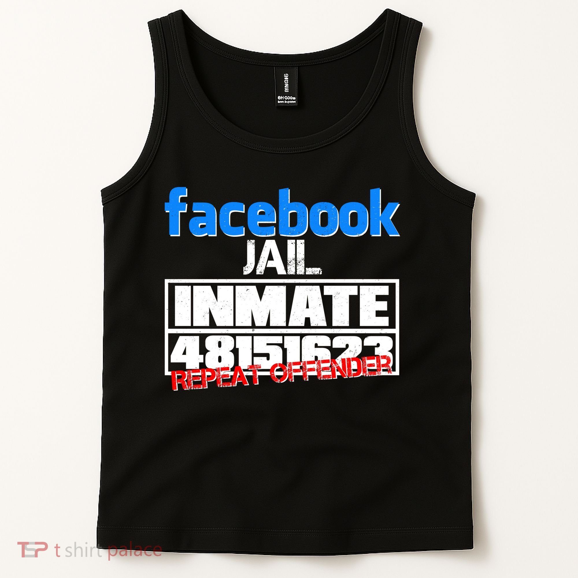 Facebook Jail Repeat Offender Tank Top