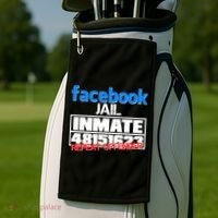 Facebook Jail Repeat Offender Golf Towel thumb 2